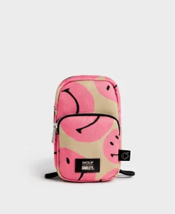 Sac Pour Téléphone A Bandoulière Rose Smiley®