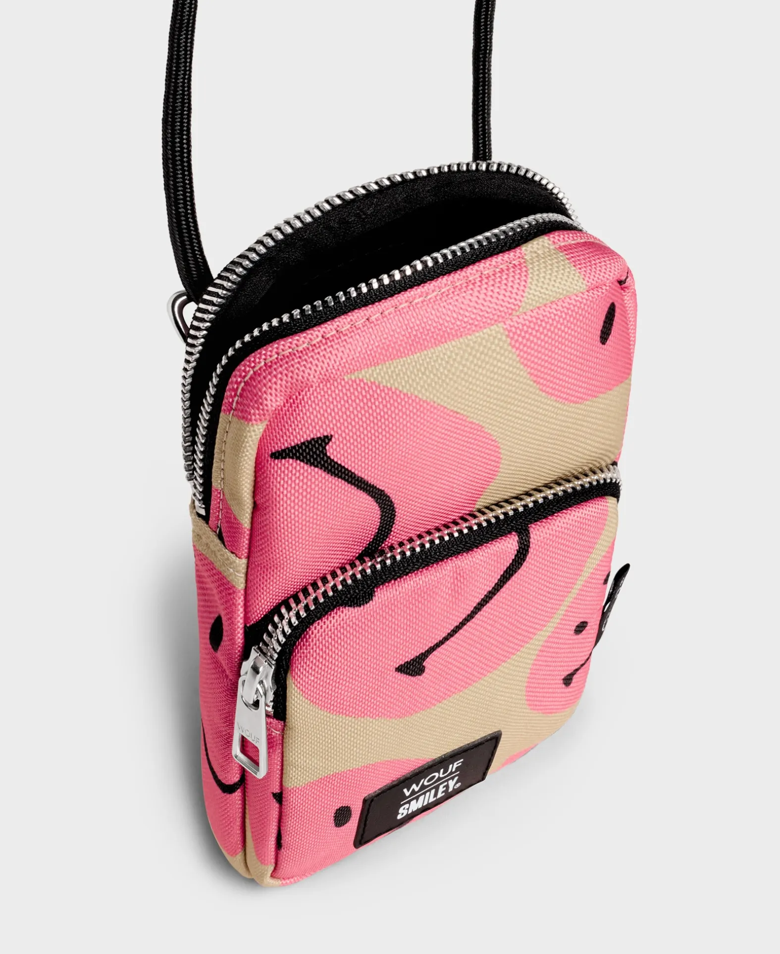 Sac Pour Téléphone A Bandoulière Rose Smiley®